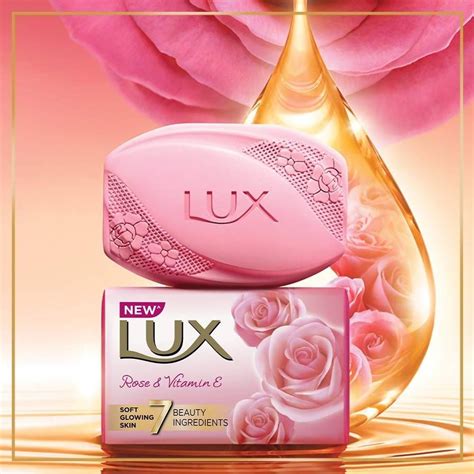 Lux Rose And Vitamin E Soap For Soft Glowing Skin Lux Soap Shampoo