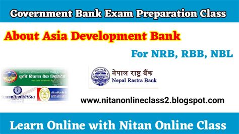 NRB RBB NBL ADBL EXAM Preparation Class About Asia Development Bank