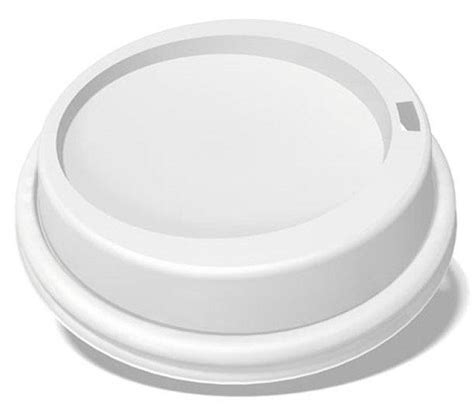 Ecotainer Oz PET Dome Lids For Biodegradable Hot Cups Coffee Cups White