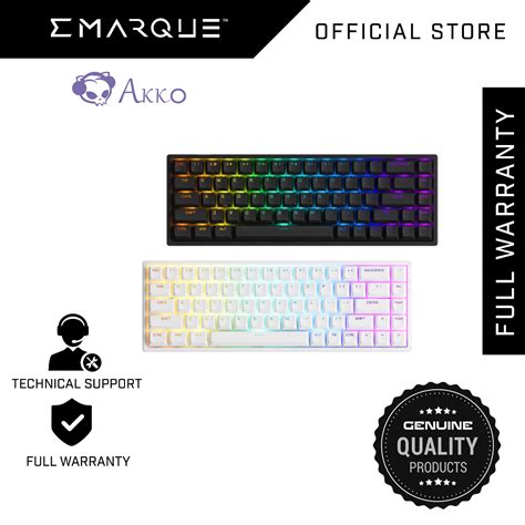 Akko S Shine Through Black White Asa Fully Assembled Hot Swap Keyboard Akko Jelly