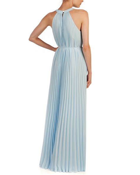 Ted Baker Haylea Pleated Maxi Dress In Blue Lyst