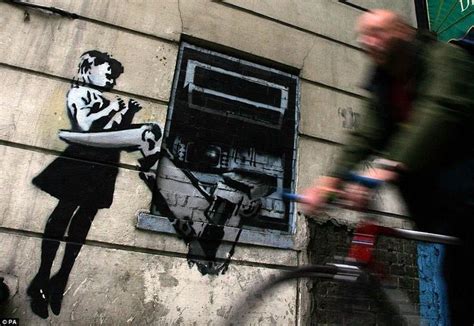 New Banksy art work showing government agents spying on a phone box ...