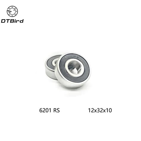 5Pcs 6201 2RS 6201RS 6201rs 6201 rs Deep Groove Ball Bearings 12 x 32 x ...
