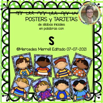 Posters Y Tarjetas De S Labas Iniciales En Palabras Con S En Espa Ol