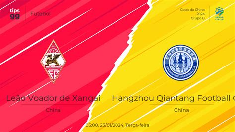 Leão Voador de Xangai x Hangzhou Qiantang Football Club 23 01 2024 na