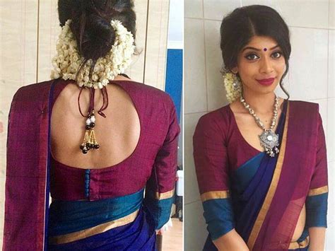 20 Stylish And Trendy Saree Blouse Back Neck Designs Fashionshala