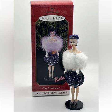 Barbie Hallmark Keepsake Christmas Ornament GAY PARISIENNE In Series S Hallmark
