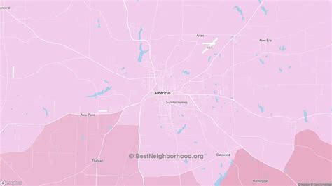 Americus, GA Political Map – Democrat & Republican Areas in Americus ...