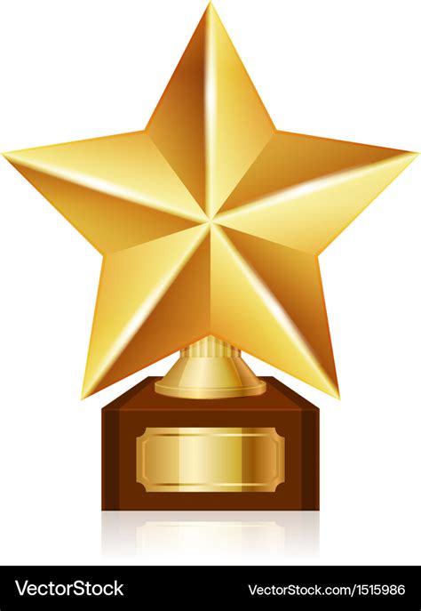 Gold Star Award Royalty Free Vector Image Vectorstock