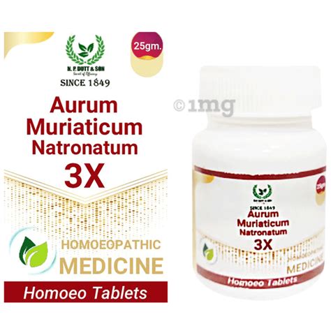 Np S Aurum Muriaticum Natronatum 3X Tablet Buy Bottle Of 25 0 Gm