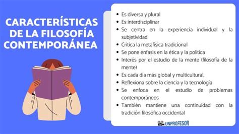 10 características de la FILOSOFÍA contemporánea resumen