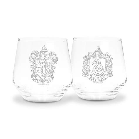 Harry Potter Set De Verres Gryffondor Et Serpentard Elbenwald