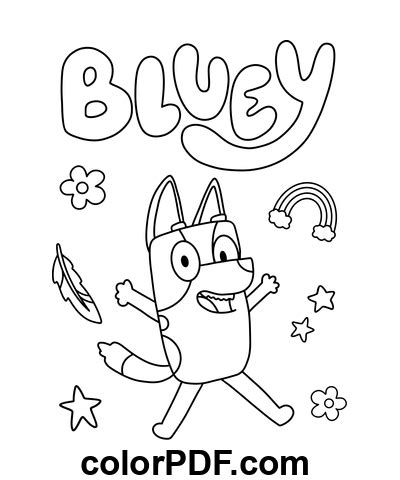 Affiche Bluey Coloriages Et Livres En PDF