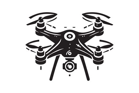 Drone Silhouette Illustration Artwork 47535537 Vector Art at Vecteezy