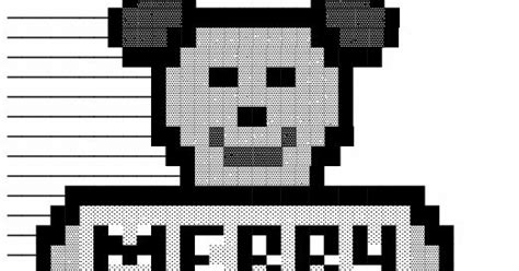 Merry Christmas Teddy Bear Ascii Text Art Cool Ascii Text Art 4 U