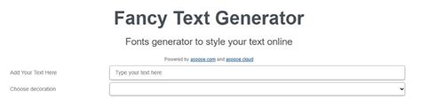 Fancy Text Generator Stylish Text Generator Stylish Typing