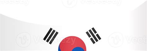 South Korea flag wave isolated on png or transparent background ...