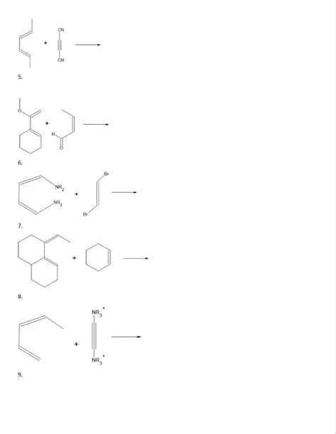 Solved Diels Alder Reactions For Each Of The Following