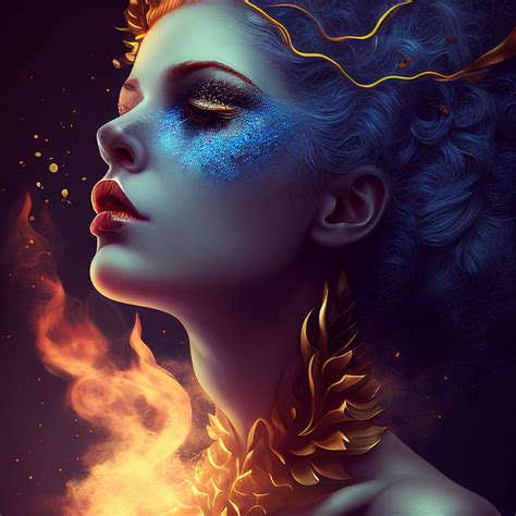 Download Fantasy Blue Woman Royalty Free Stock Illustration Image