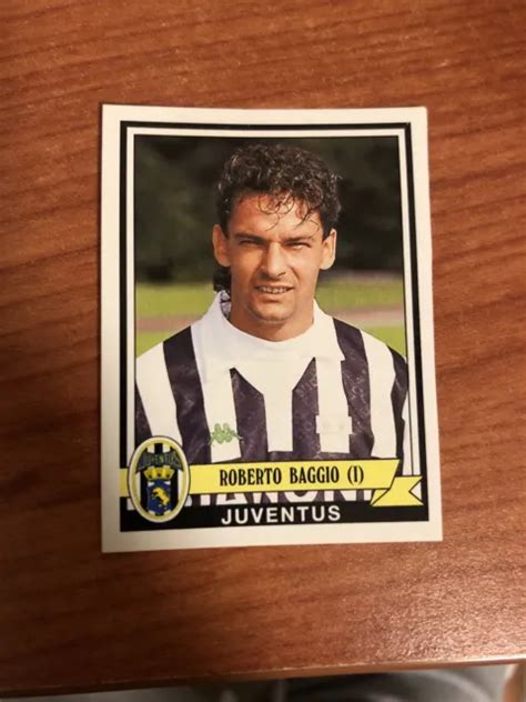 Panini Calciatori Roberto Baggio Juventus Figurina Rara