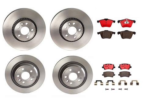 Volvo Brakes Kit Pads Rotors Front And Rear 316mm 302mm Ceramic