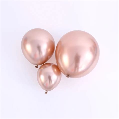 Ballon Decoratif Rose Gold Pouces Ballons En M Tal Chrom