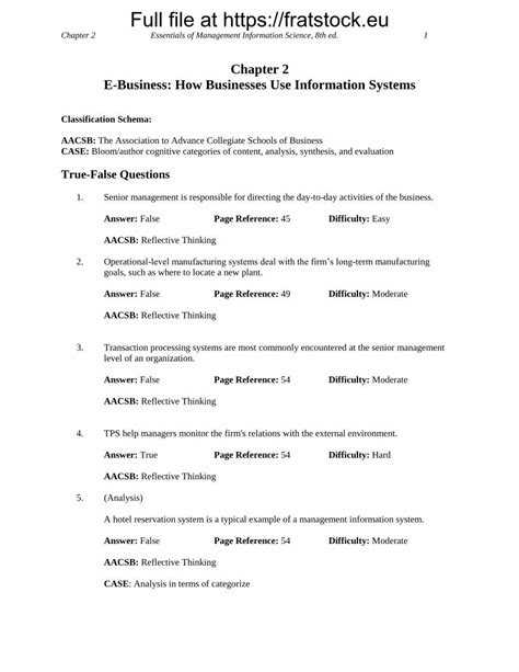 PDF Full File At Fratstock Eu Sample Test Bank Essentials Of