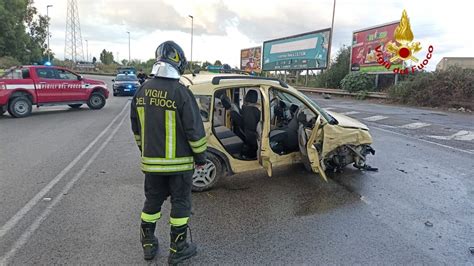 Incidente Stradale A San Filippo Del Mela Tre Feriti E Intervento