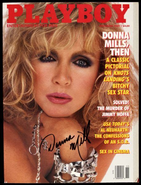 Lot Detail 1989 Donna Mills Signed Playboy Magazine JSA