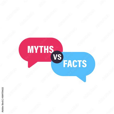 Myths Vs Facts Speech Bubble Concept Design Clipart Image Stock Vector Adobe Stock