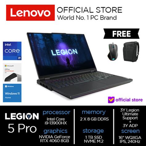 Promo Lenovo Legion Pro 5 16irx8 Core I9 13900hx 16gb 1tb Rtx4060 8gb