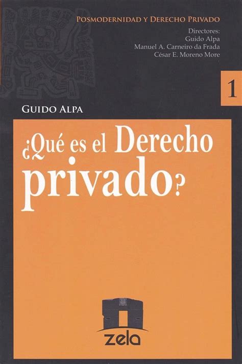 Librería Rashomon Guido Alpa Qué es el Derecho privado