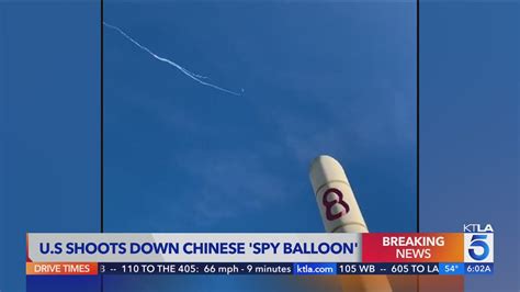 Video Shows U S Shoot Down Chinese Spy Balloon Over South Carolina