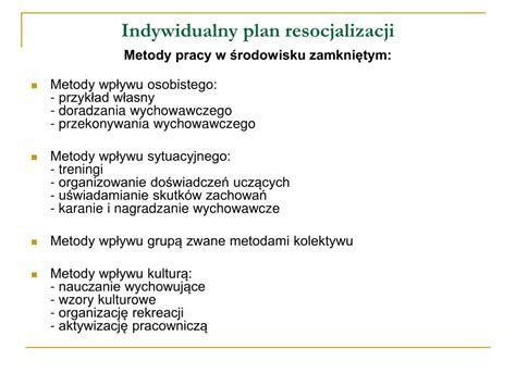 Ppt Indywidualny Plan Resocjalizacji Powerpoint Presentation Free