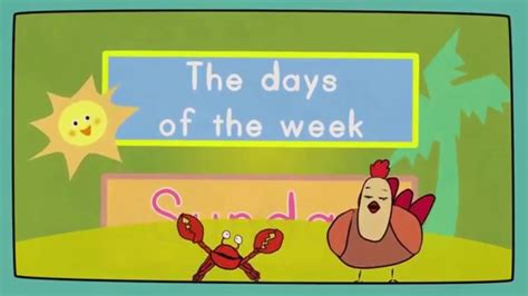 Mother Hen Singing In The Days Of The Week And Goodbye Song 3 1 Youtube