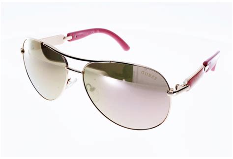 Lunettes de soleil Femme GUESS 7295 Pilote Doré rose