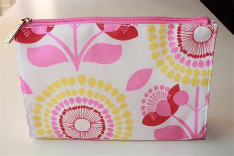 Clinique Pink Floral Print Cosmetic Makeup Bag - Makeup Bags & Cases