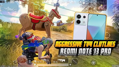 Aggressive 1v4 Clutches 💥 Redmi Note 13 Pro Smooth Extreme Pubg