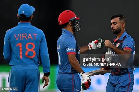 Afghanistans Captain Hashmatullah Shahidi Walks Back To The Pavilion