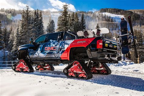 GMC Unveils Sierra 2500HD All Mountain A Denali With Tracks