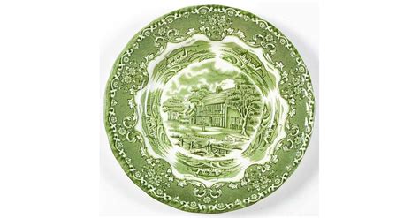 English Country Inns Green Salad Plate By Grindley Replacements Ltd