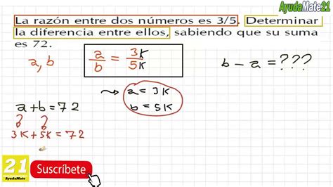 Aplicación de la razón geométrica en un ejercicio YouTube