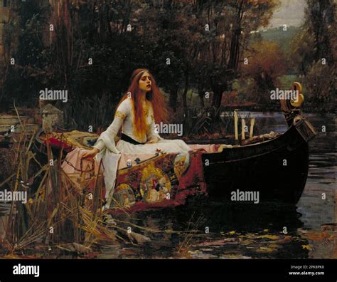 The Lady Of Shalott 1888 By John William Waterhouse Reproduction For