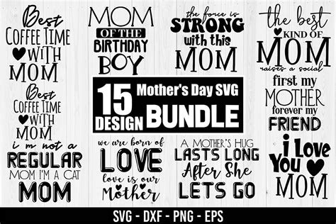 Mothers Day Svg Bundle Graphic By Momenulhossian577 · Creative Fabrica