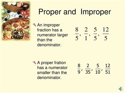 Equivalent Improper Fractions