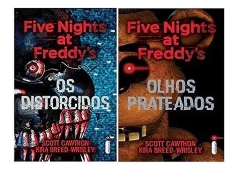 Kit 2 Livros Five Nights At Freddys Prateados Distorcidos Parcelamento Sem Juros