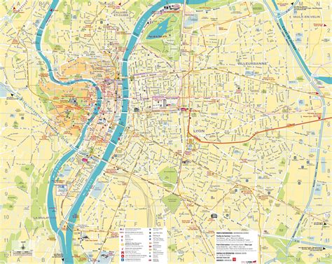 Plan De Lyon Voyages Cartes