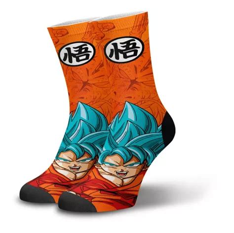 Meias Divertidas Goku Dragon Ball Anime Personalizadas Mercadolivre