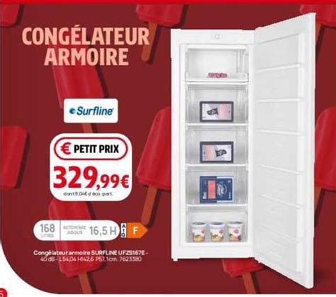 Promo Congélateur Armoire Surfline chez Darty iCatalogue fr