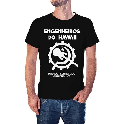 Camiseta Engenheiros Do Hawaii Leningrado Shopee Brasil